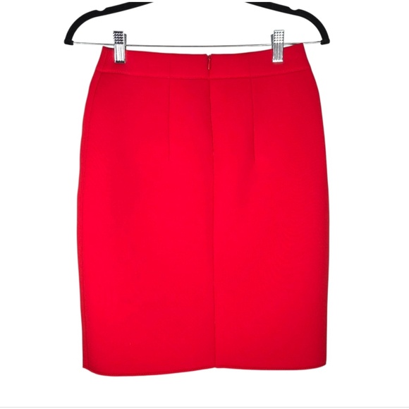 Marie Saint Pierre Red Pencil Skirt Size Small - Picture 4 of 13